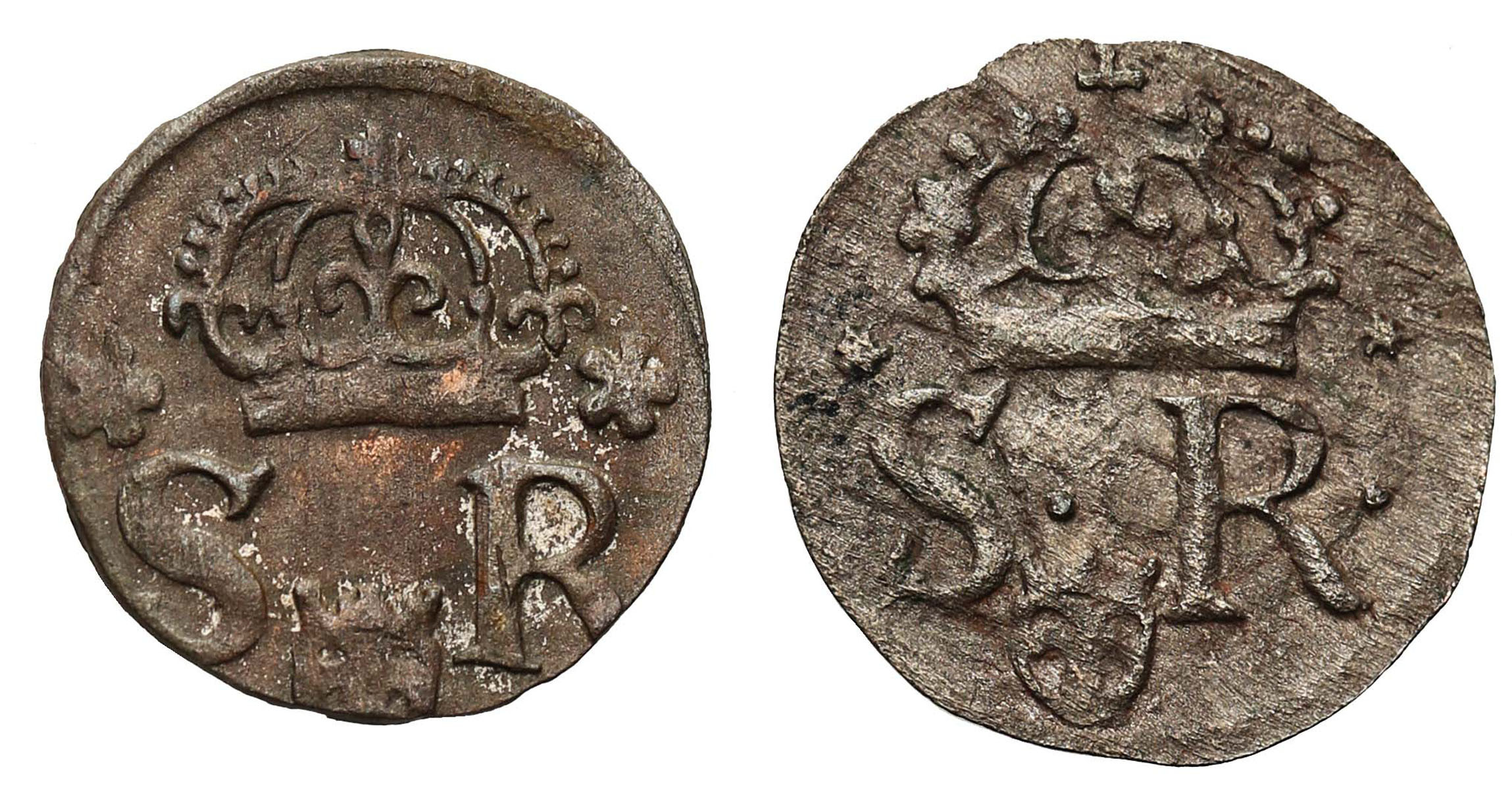 Zygmunt III Waza. Szeląg 1622, 1623, Kraków, zestaw 2 monet